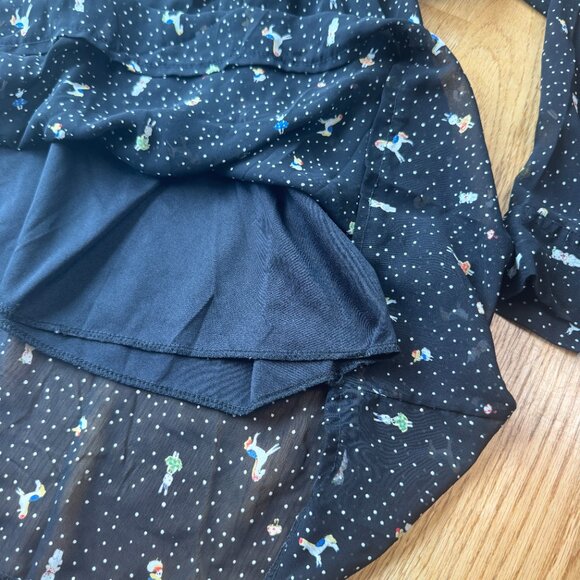 Chanya Retro Black Novelty Print Dress - Picture 5 of 9